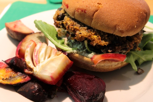Black Bean Burger_Rooted Nutrition